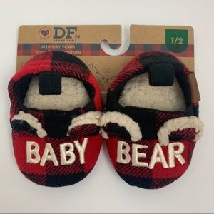 Dearfoams Baby Bear slippers